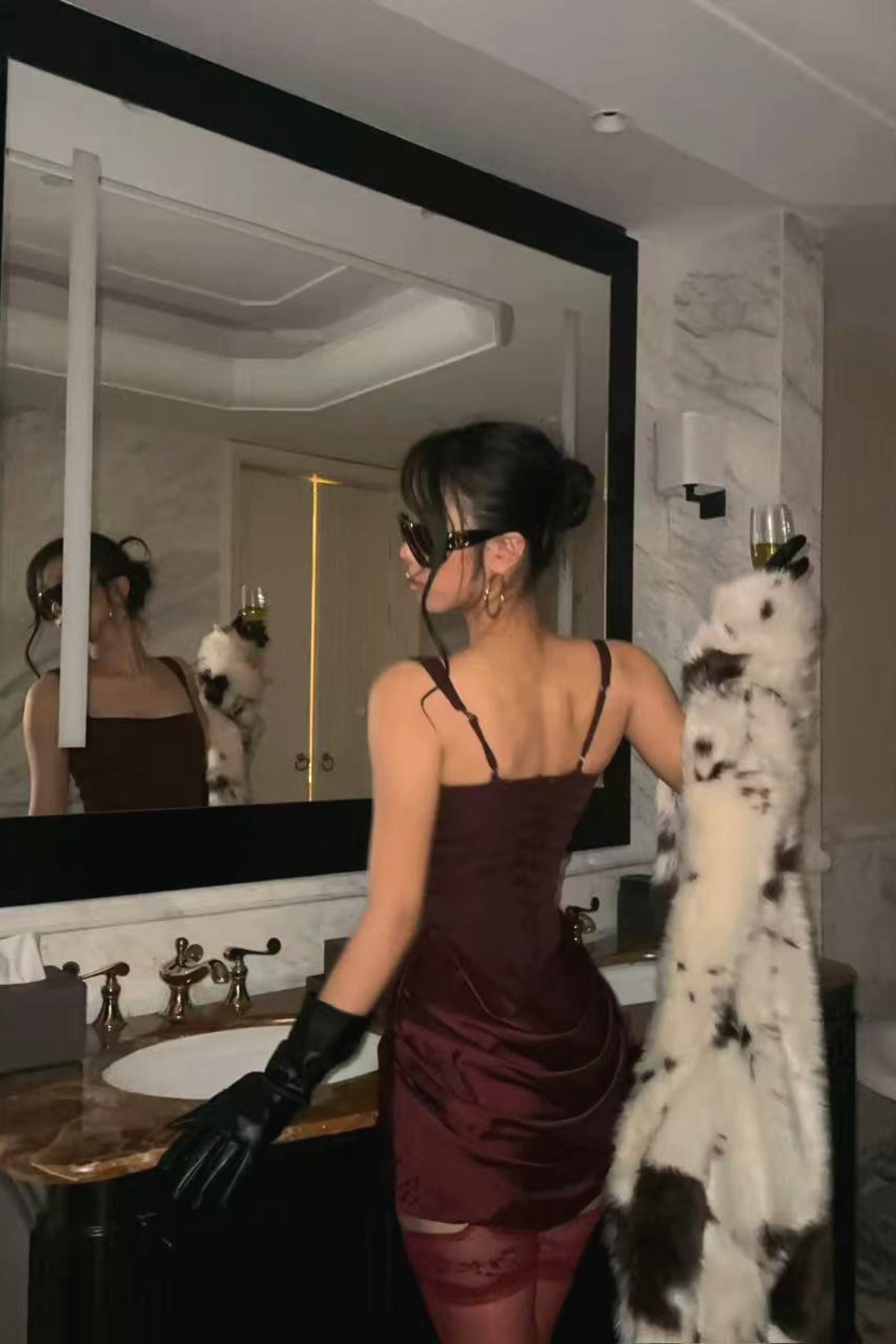 Sexy Boned Tie Cami Party Dress