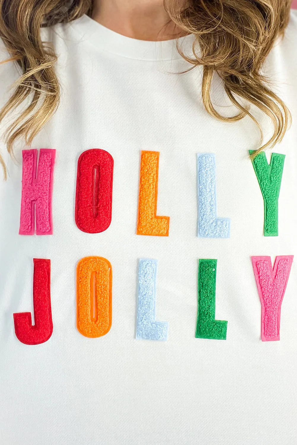 Hannelore | HOLLY JOLLY crew neck long sleeve top