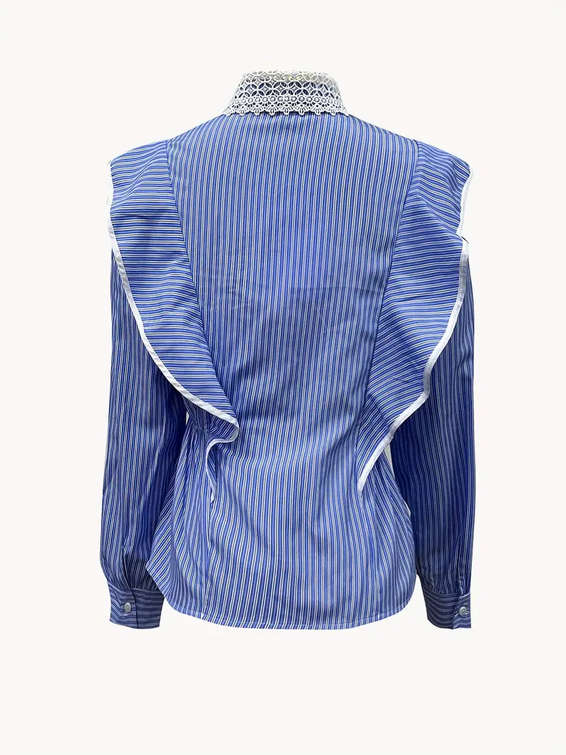 Sara® | Vintage Style Long-Sleeved Cotton Blouse