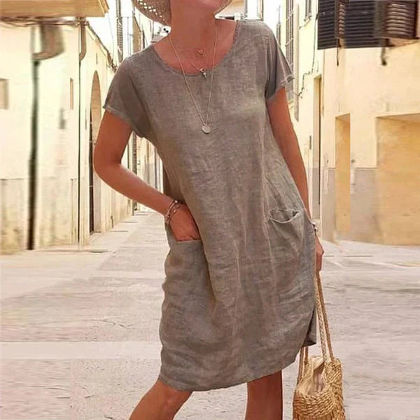 Hayden® | Linen And Cotton Casual Dress