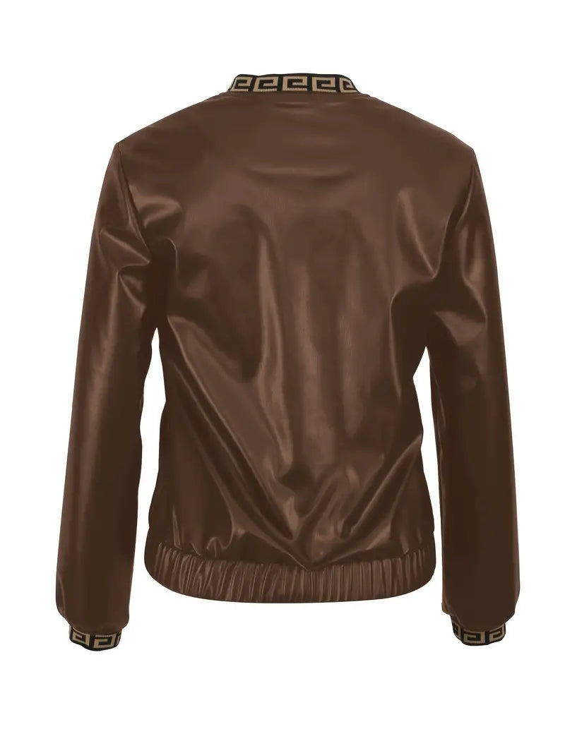 Laia | Elegant jacket with a geographical print