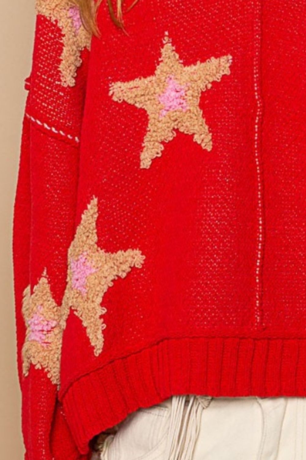 Alina | Long sleeve sweater with star patch