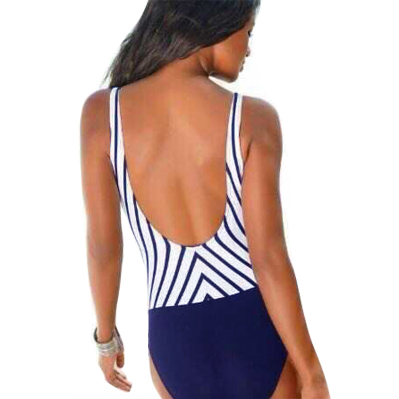 Wendy® | Women'S Swimsuit With Sophisticated Cut And Elegant Striped Pattern