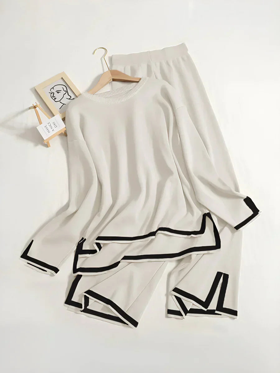 Elisa | Elegant stretch knit set to stay at home