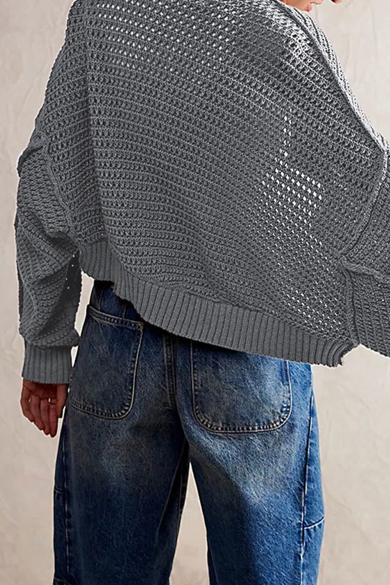 Carina | Casual everyday outerwear with plain woven pattern and cardigan collar