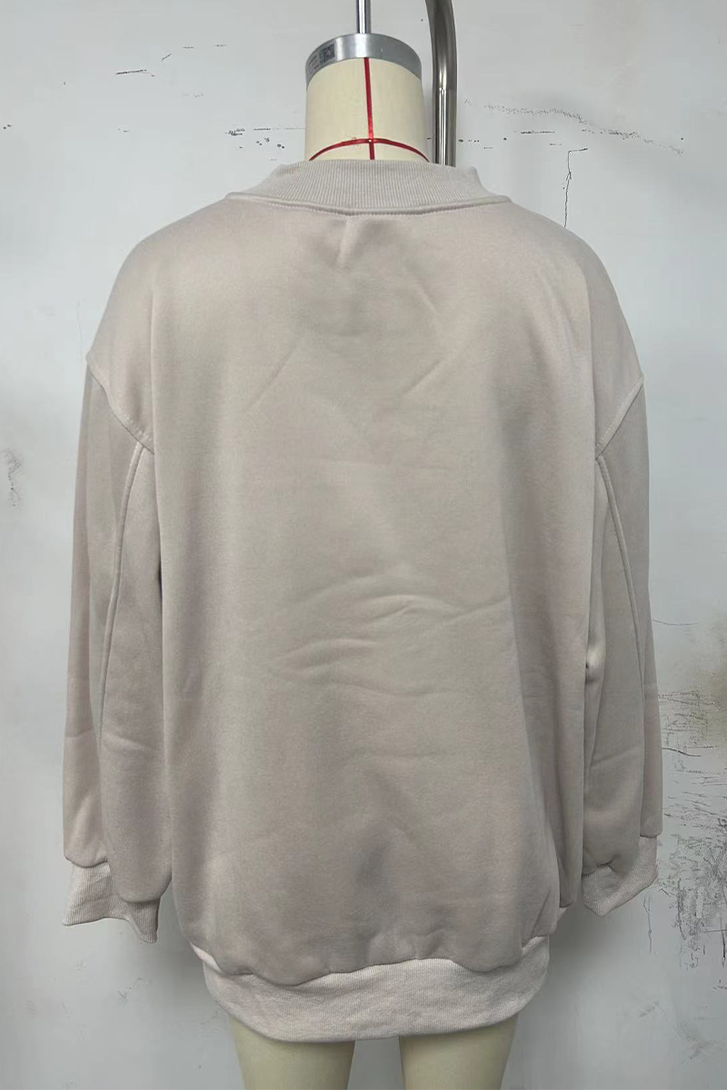 Esperanza | Casual daily patchwork V-neck hoodies