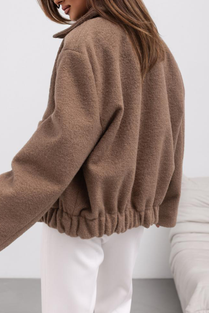 Franca | Street Daily zip turn-down collar long sleeve two-piece suit