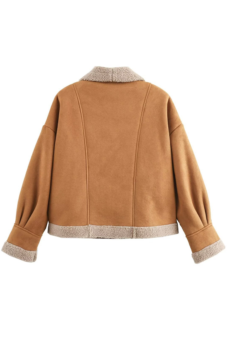 Godelieve | Casual outerwear with pocket buttons and turn-down collar for everyday wear