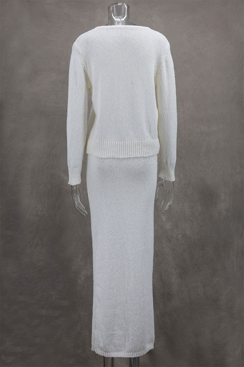 Harriet | Elegant two-piece suit with buttons and an O-neck and long sleeves