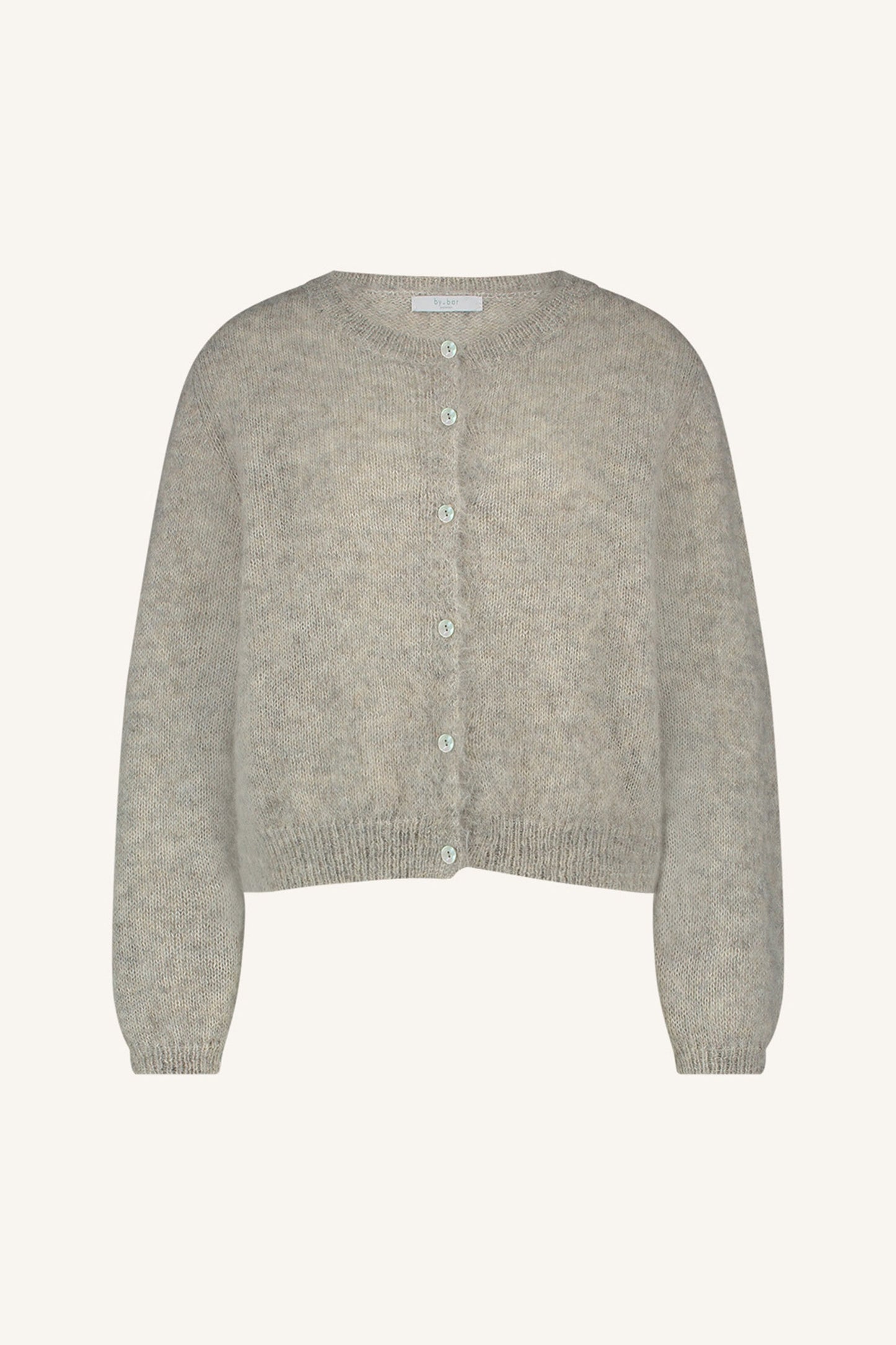 Emma | Gray Melee Natural Cleo Cardigan