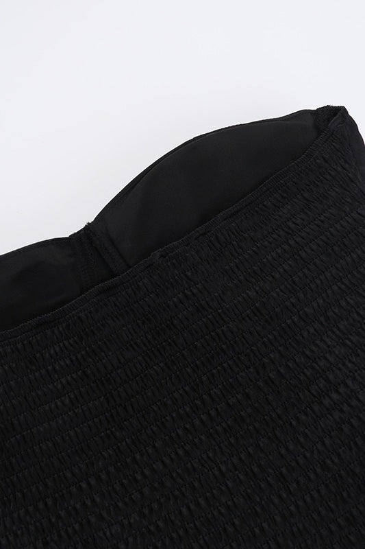 Strapless Ruched A-Line Party Dress