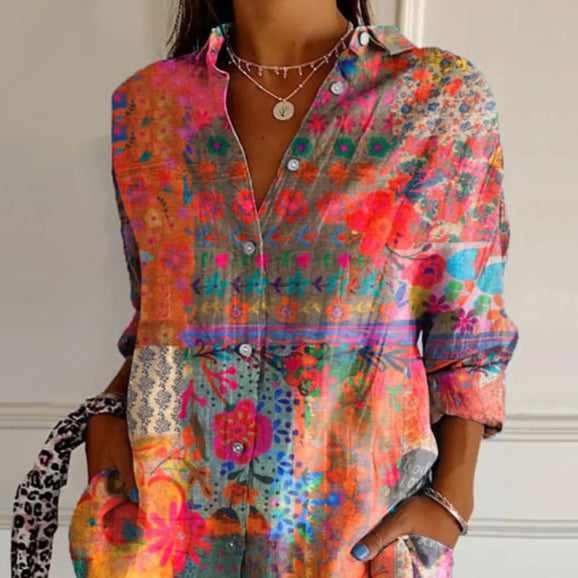 Jacinta® | Blouse elegant and imprimé floral for women
