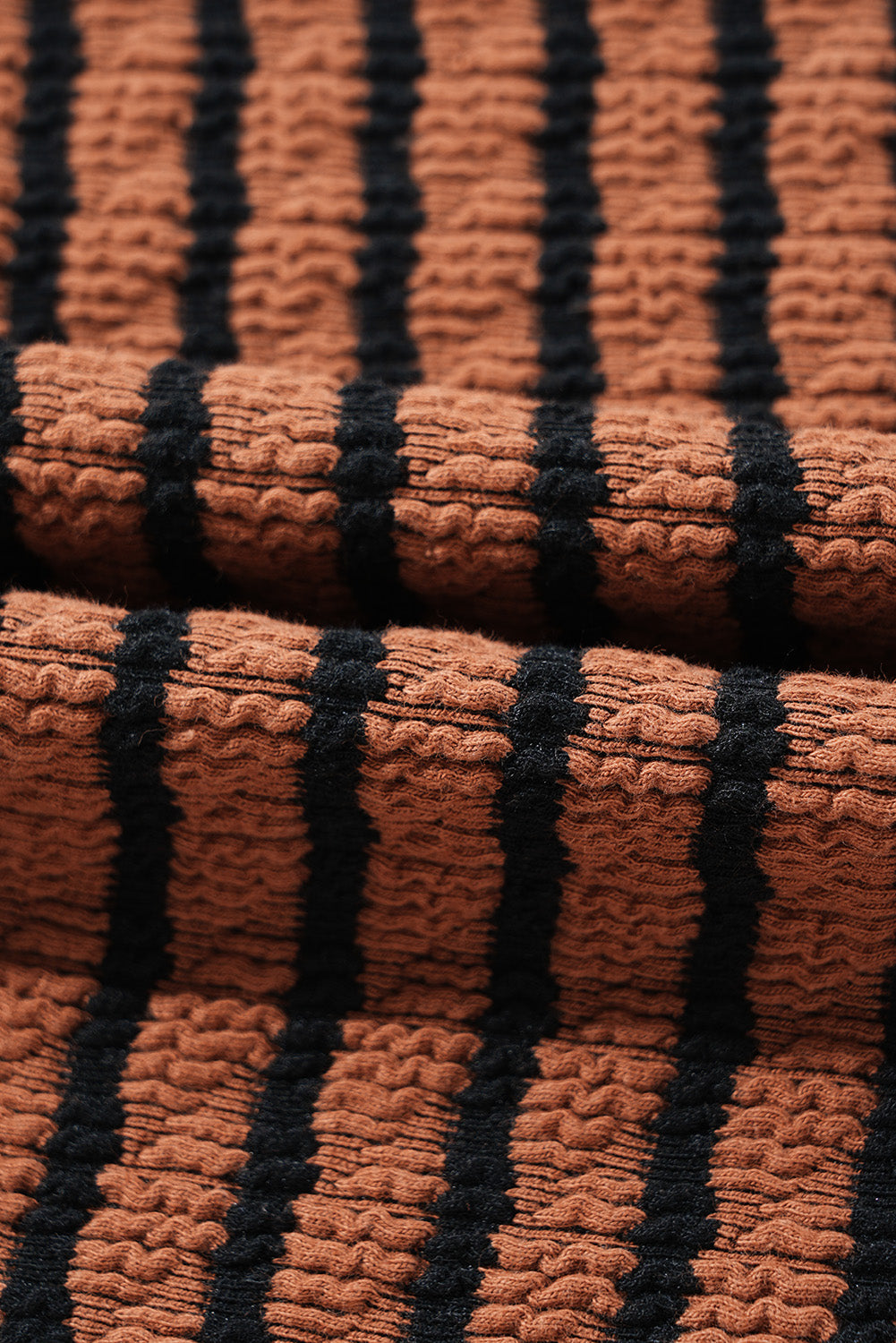 Tania | Striped long sleeve blouse with half buttons