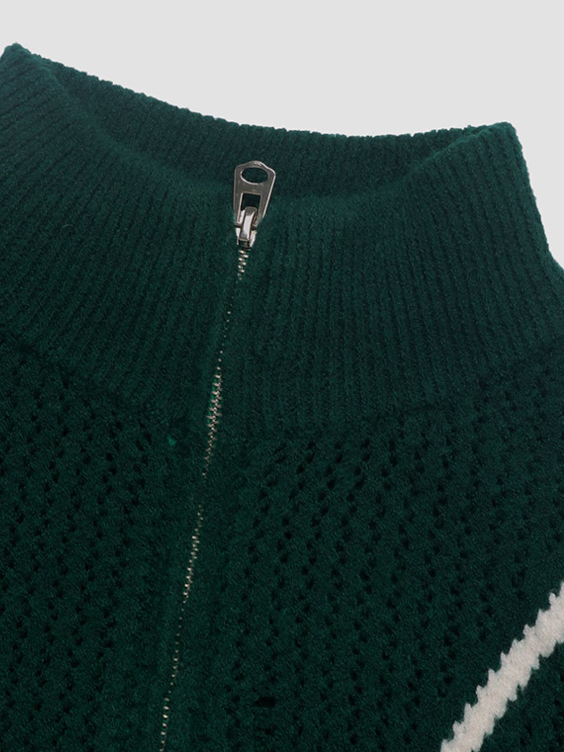 Dagmar | Perfee contrast half zip long sleeve sweater