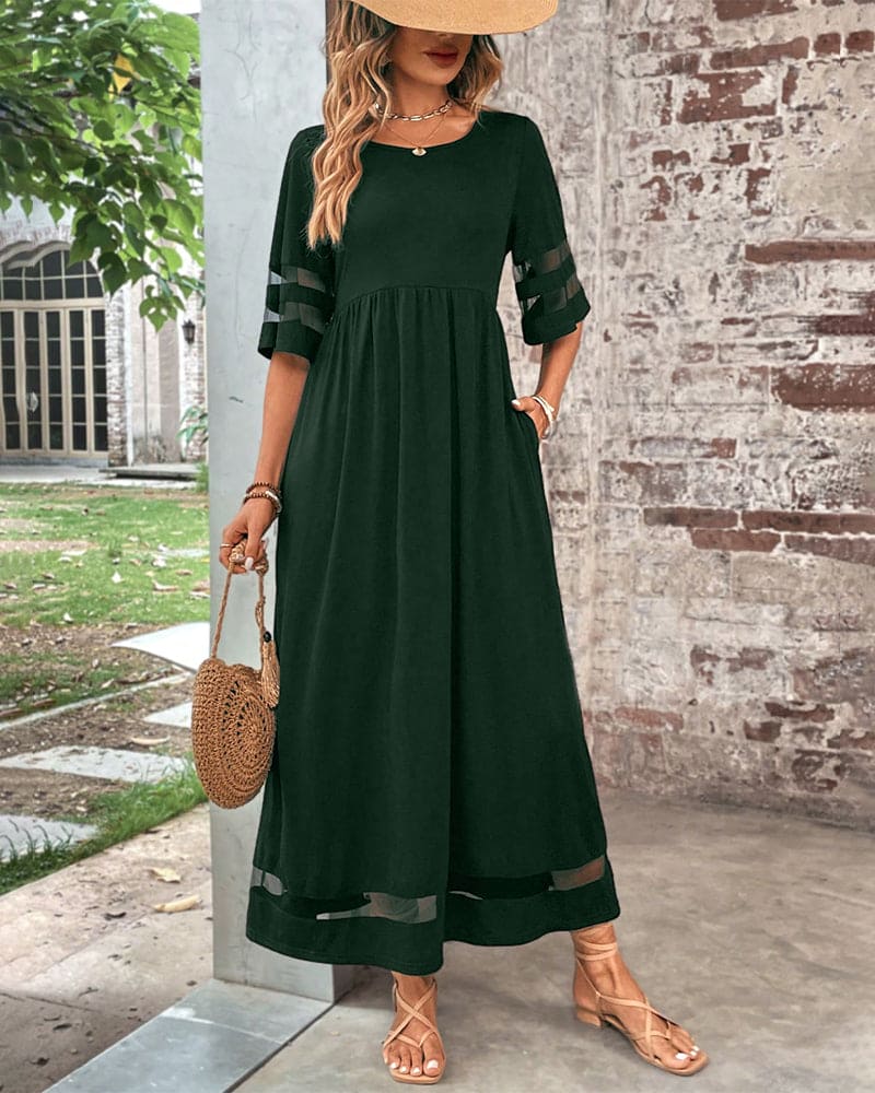 Marissa® | Relaxed Half Sleeve Maxi Dress
