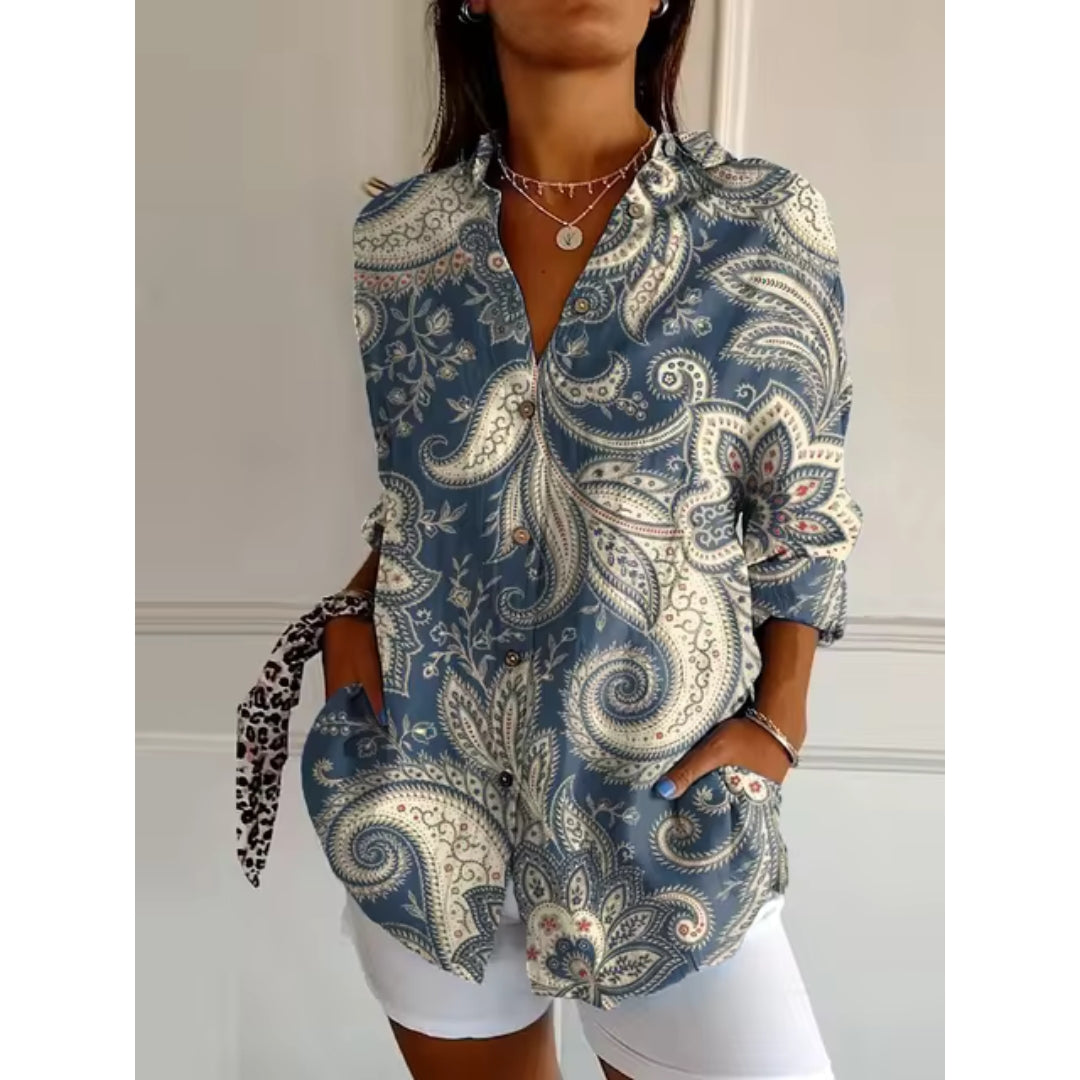 Silvia® | Chemisier à fleurs with boutons for women
