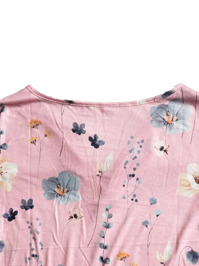 Morgan® | Floral Print Top With Buttons And Flared Sleeves