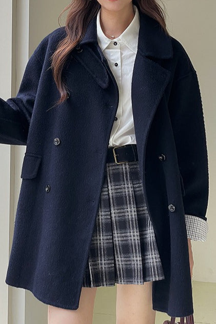 Vintage Plaid Pleated Skirt