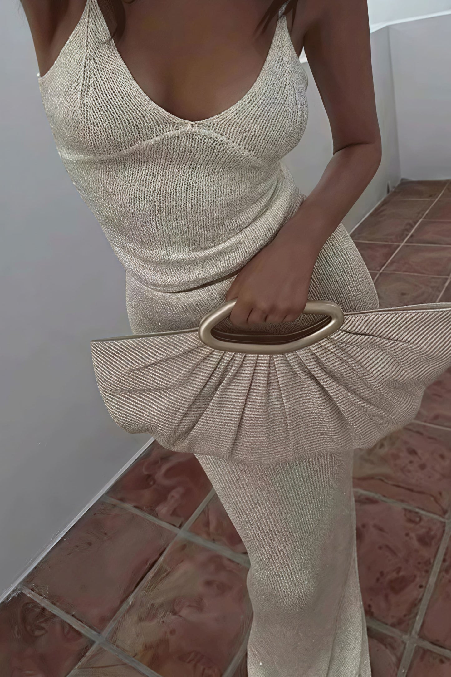 Sexy Off Shoulder Cami Maxi Skirt Set