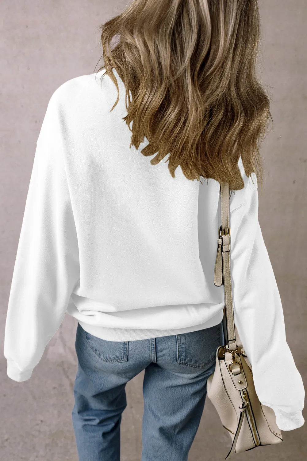Lucrezia | Graphic long-sleeve sweatshirt with dropped shoulders