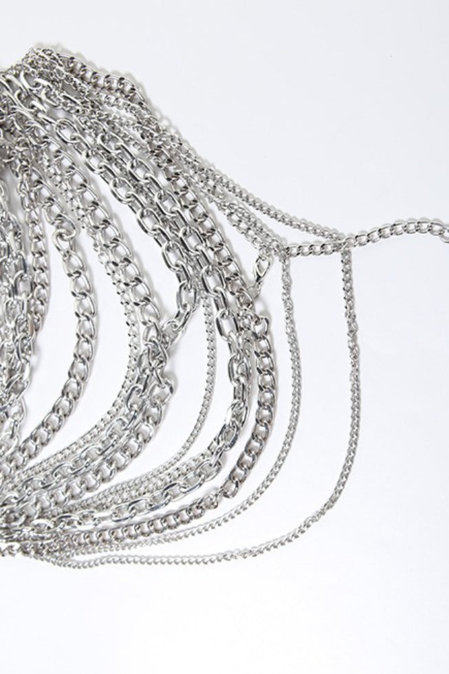 Stylish Metal Chain Halter Backless Cutout Cami Top