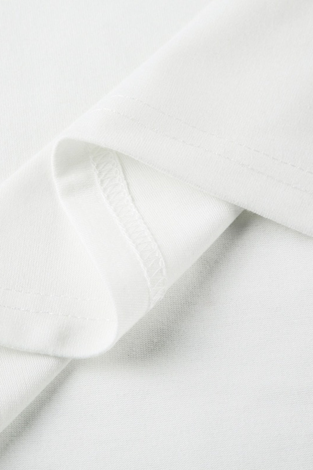 Casual Loose Number Print Off Shoulder Crew T-shirt