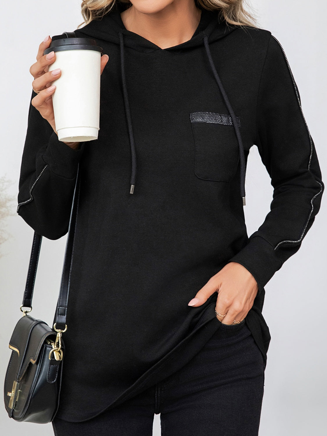 Luisa | Drawstring hoodie with long sleeves
