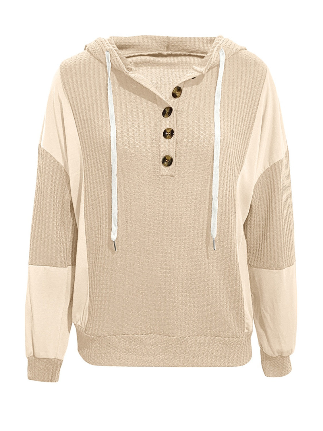 Vittoria | Contrast drawstring hoodie with long sleeves