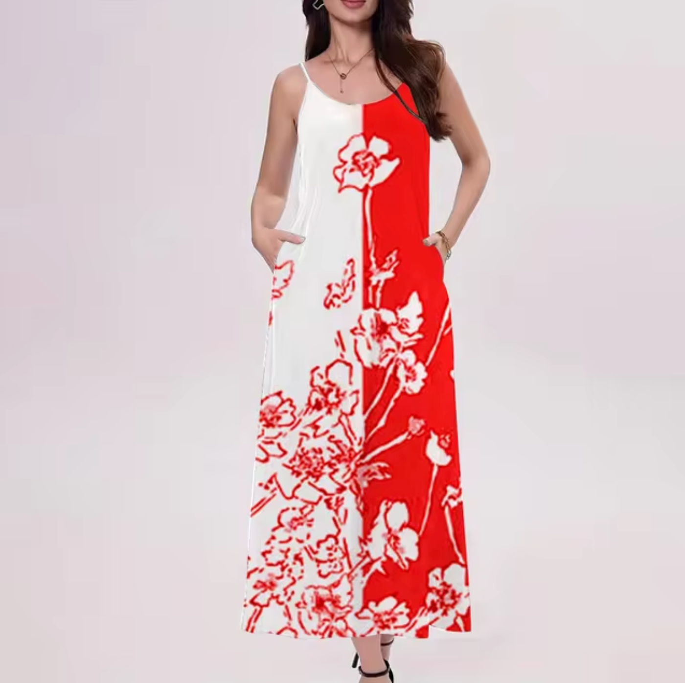Vanda® | Sleeveless Floral Print Dress