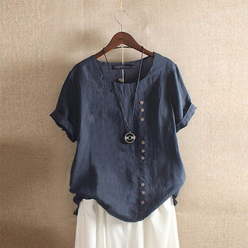 Fátima® | Blouse Made Of High-Quality Cotton With A Beautiful Button Closure
