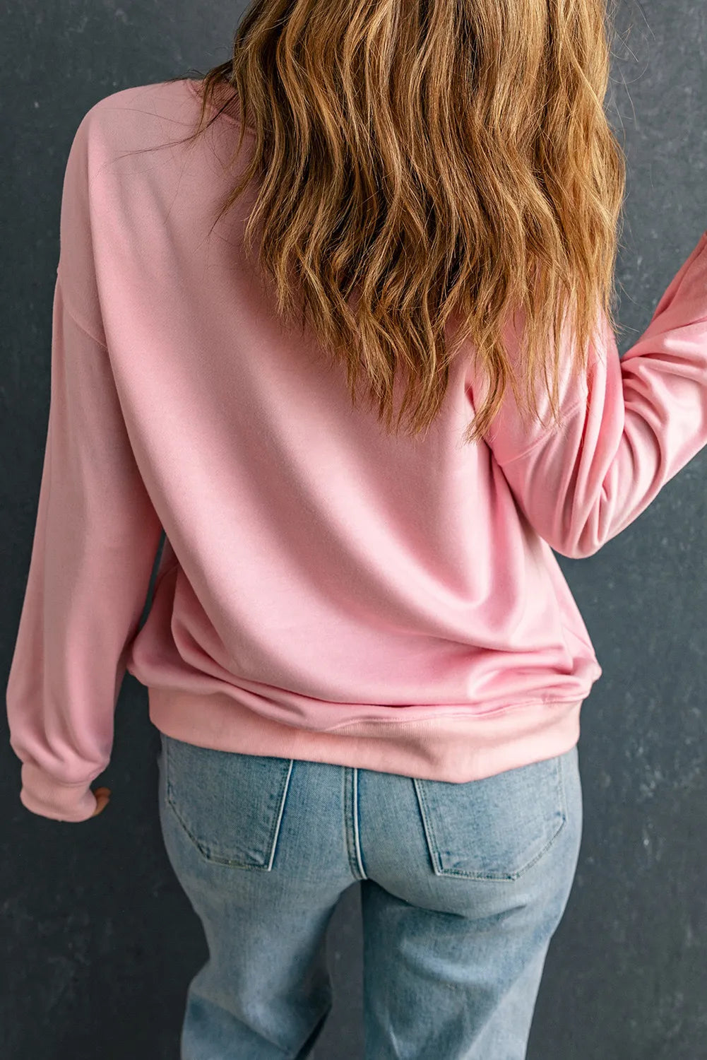 Valeria | Long sleeve crew neck sweatshirt