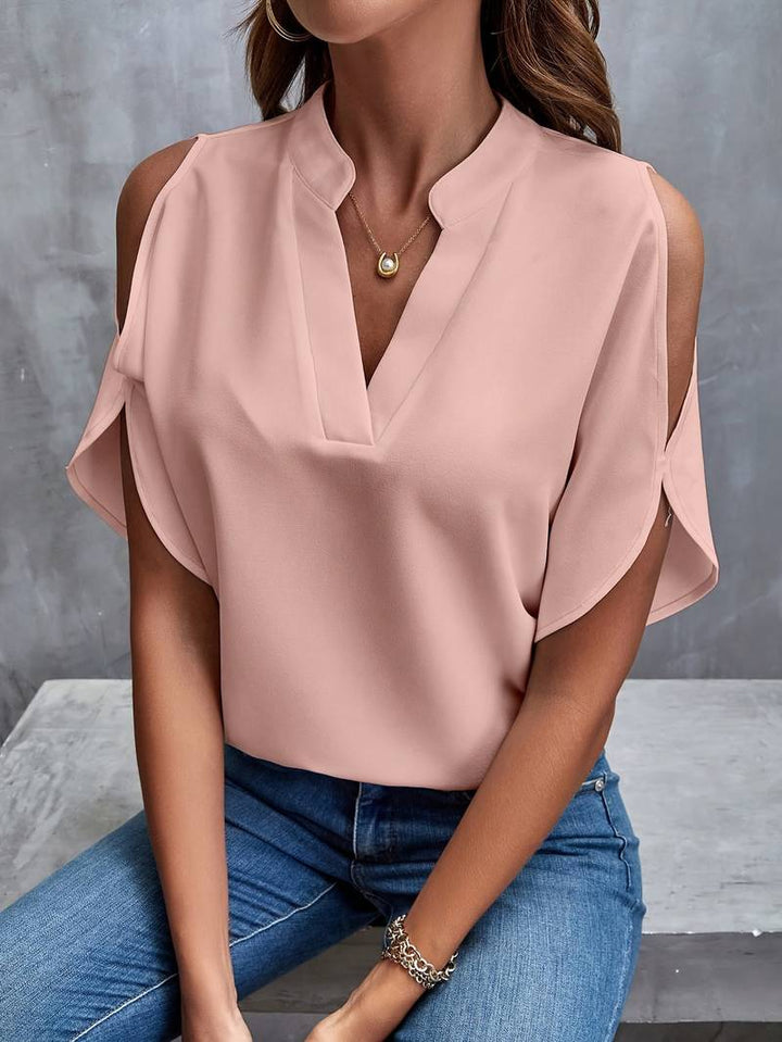 Florencia® | Simple Blouse With Slits And Simple, Elegant Slit Sleeves