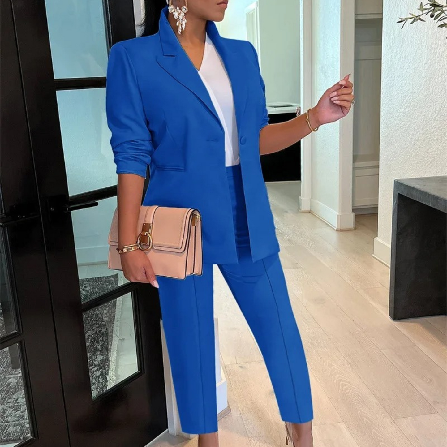 Ricarda® | Chic Autumn Office Style Blazer And Pants Set For Women