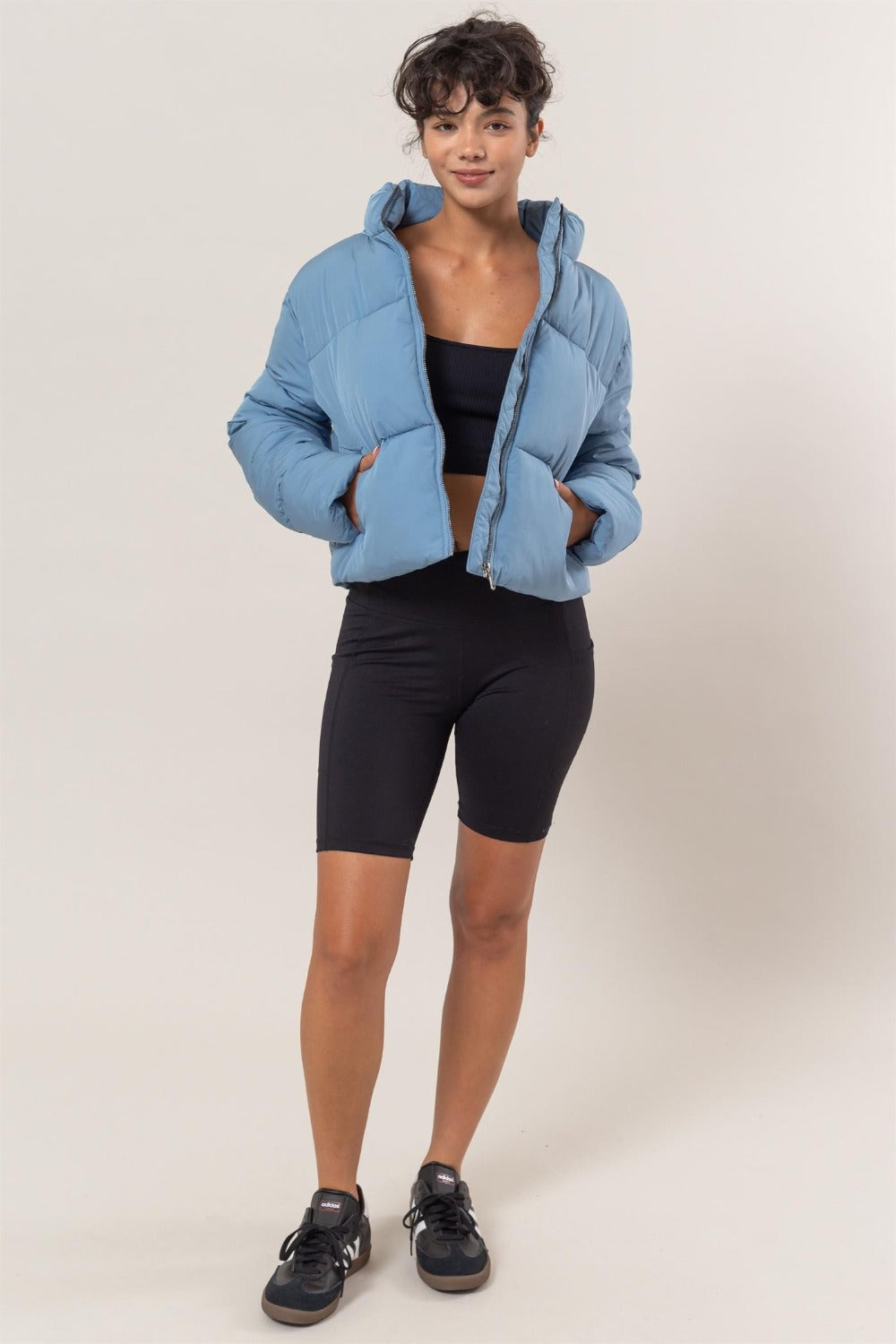 Fabiana | Puffer jacket with quilted back and drawstring