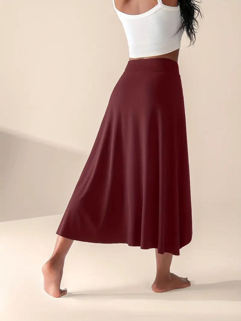 Luciana® | High Waist Slit Skirt With Pockets