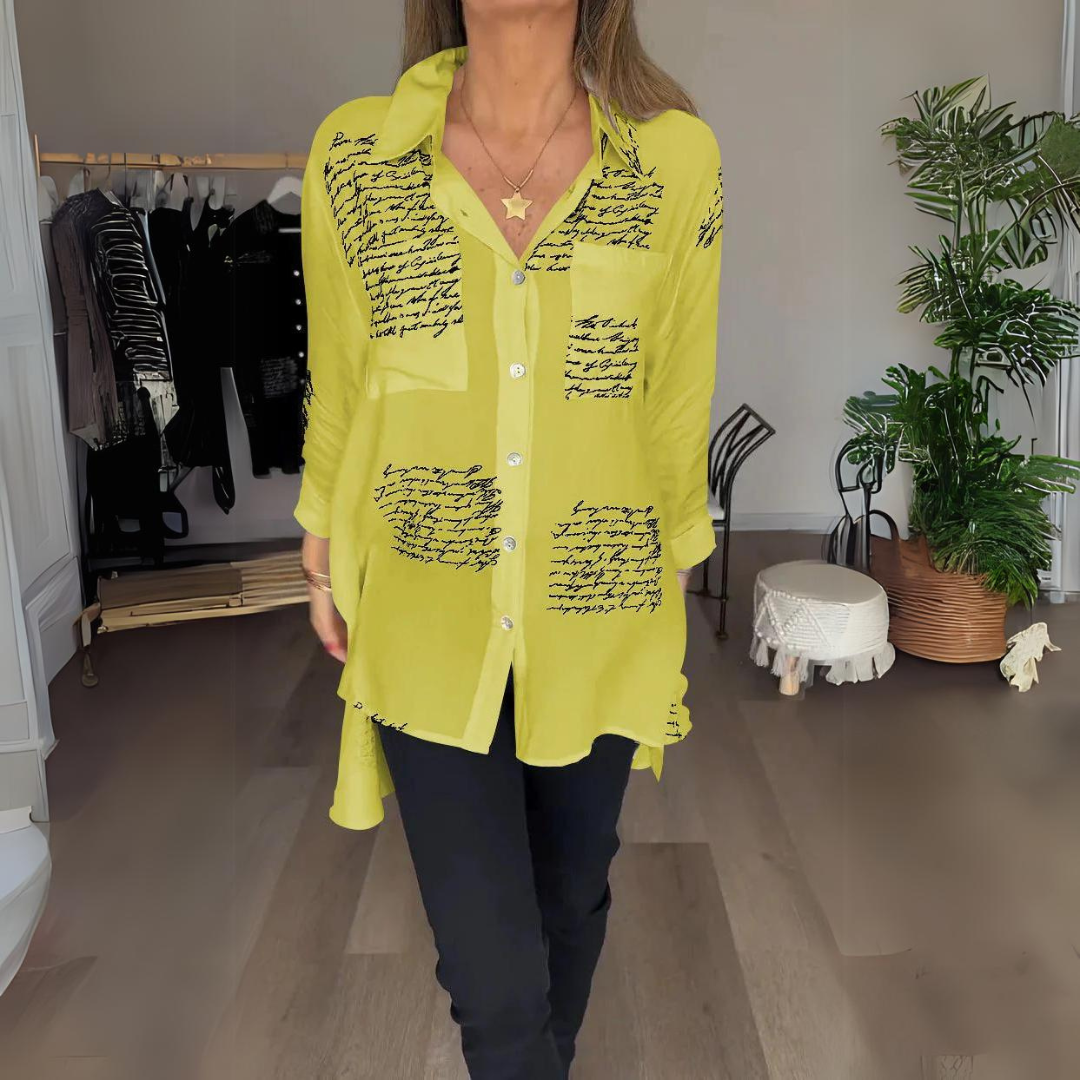 Carmela® | Women's letter print shirt