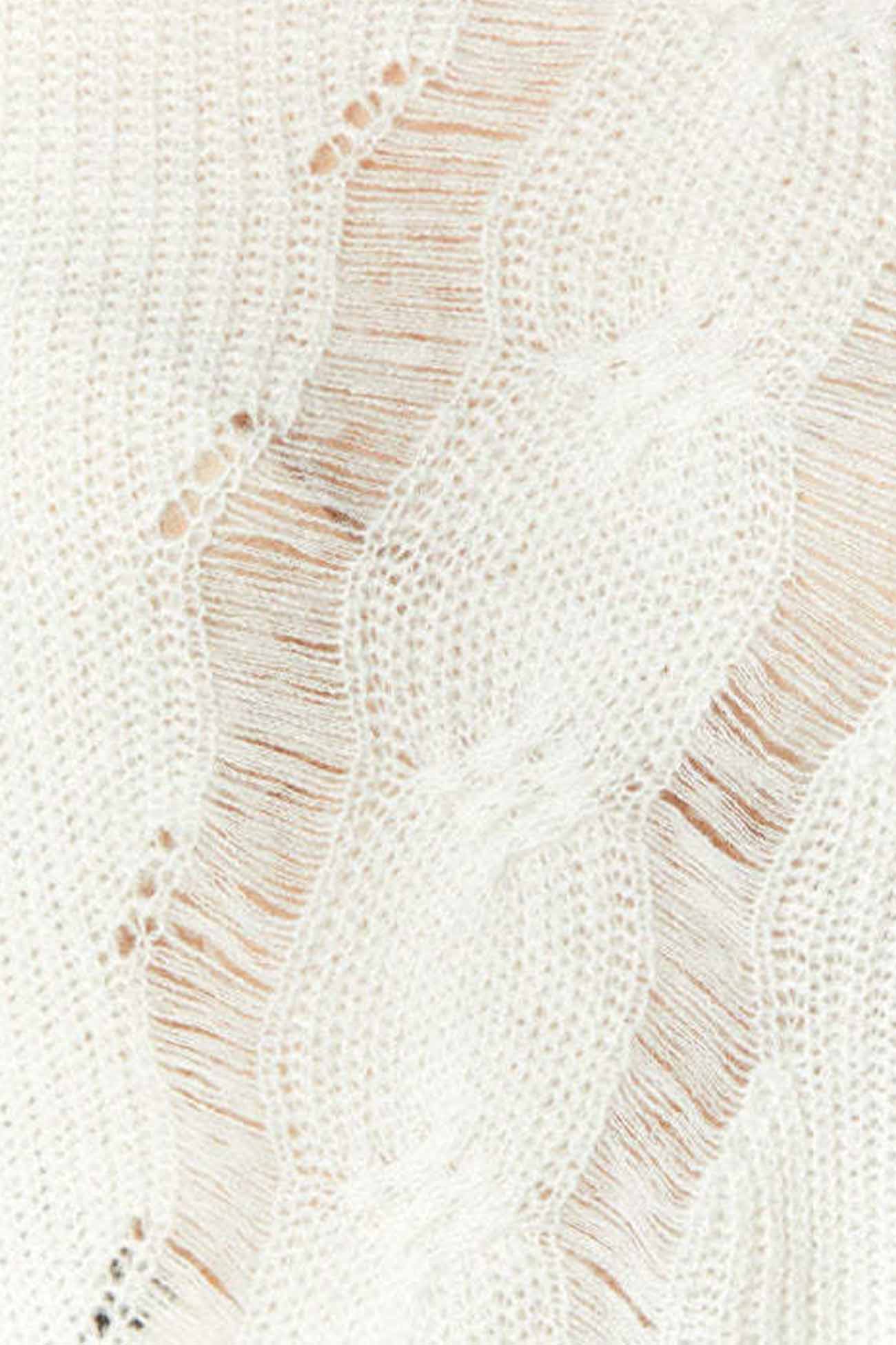 Linda | Hollow knit crew neck sweater