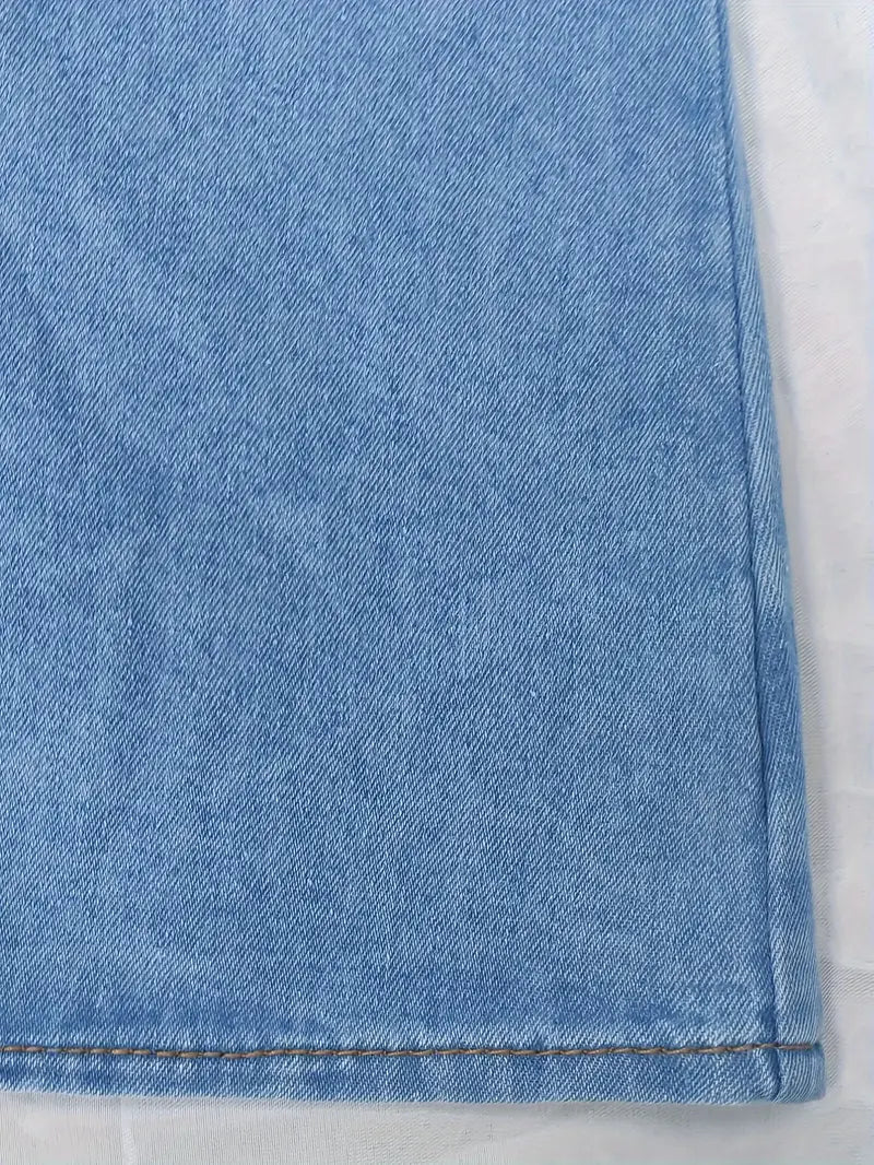 Zita® | Elegant Denim Top With A High Neck