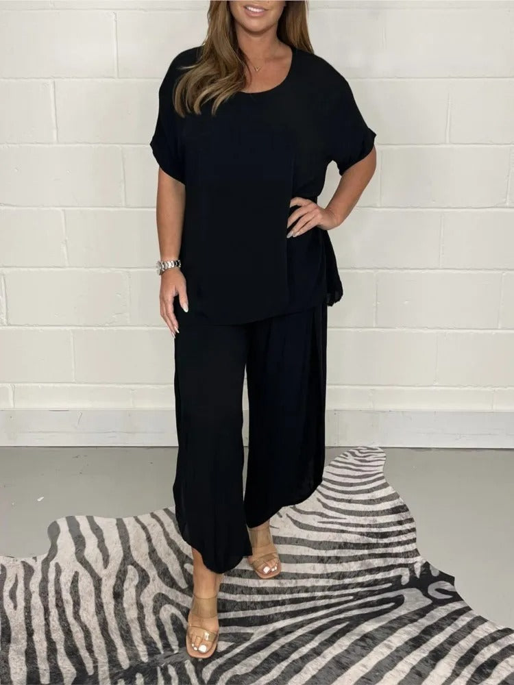 Josefina® | With Oversized Blouse And Wide Trouser Legs