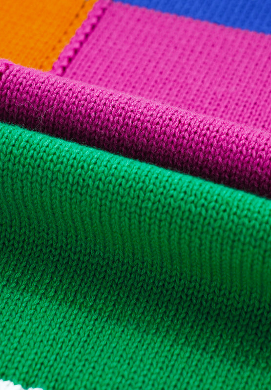 Marina | Color block sweater with a crew neck and long sleeves