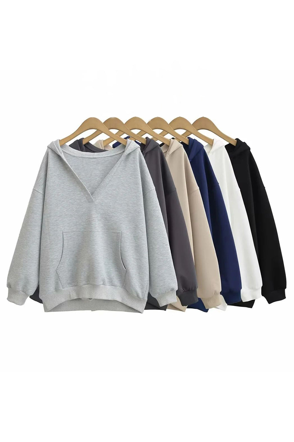 Bernadette | Basic Bae Air Scuba long sleeve hoodie with kangaroo pocket