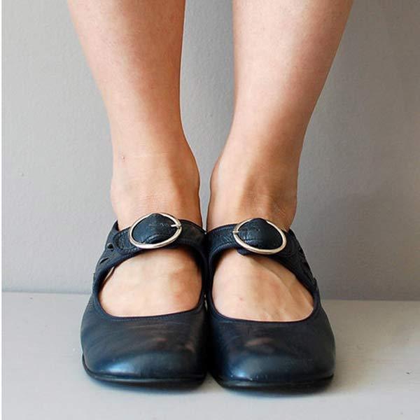 Irina® | Orthopedic Vintage Shoes With Round Toe Opal