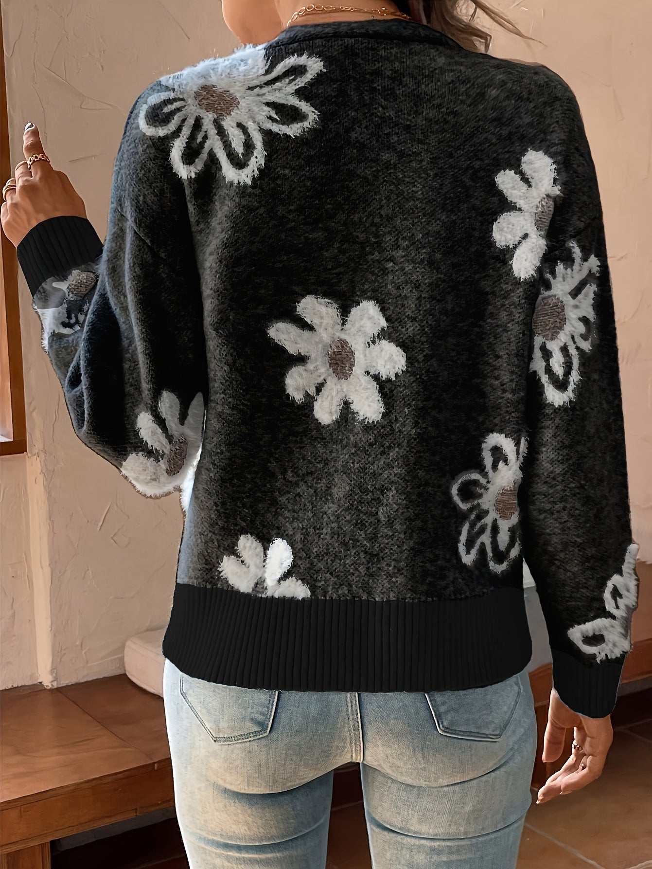 Florencia | Floral sweater for women