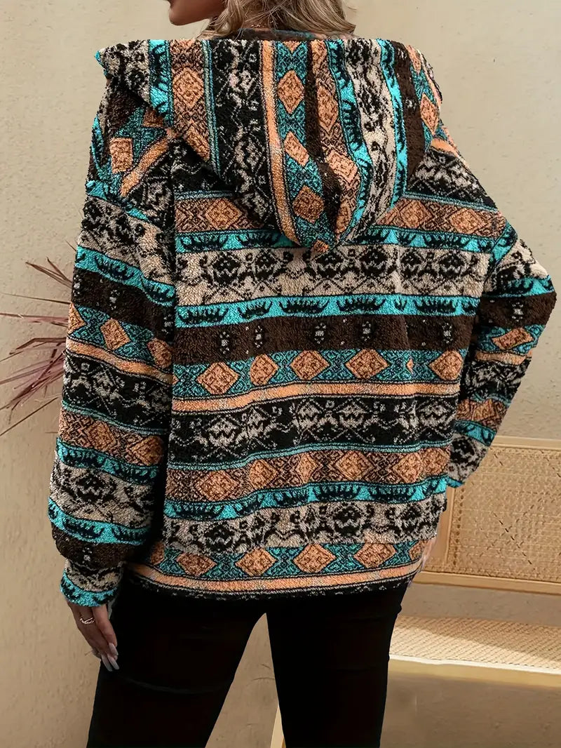 Gladys | Plush jacket with hood