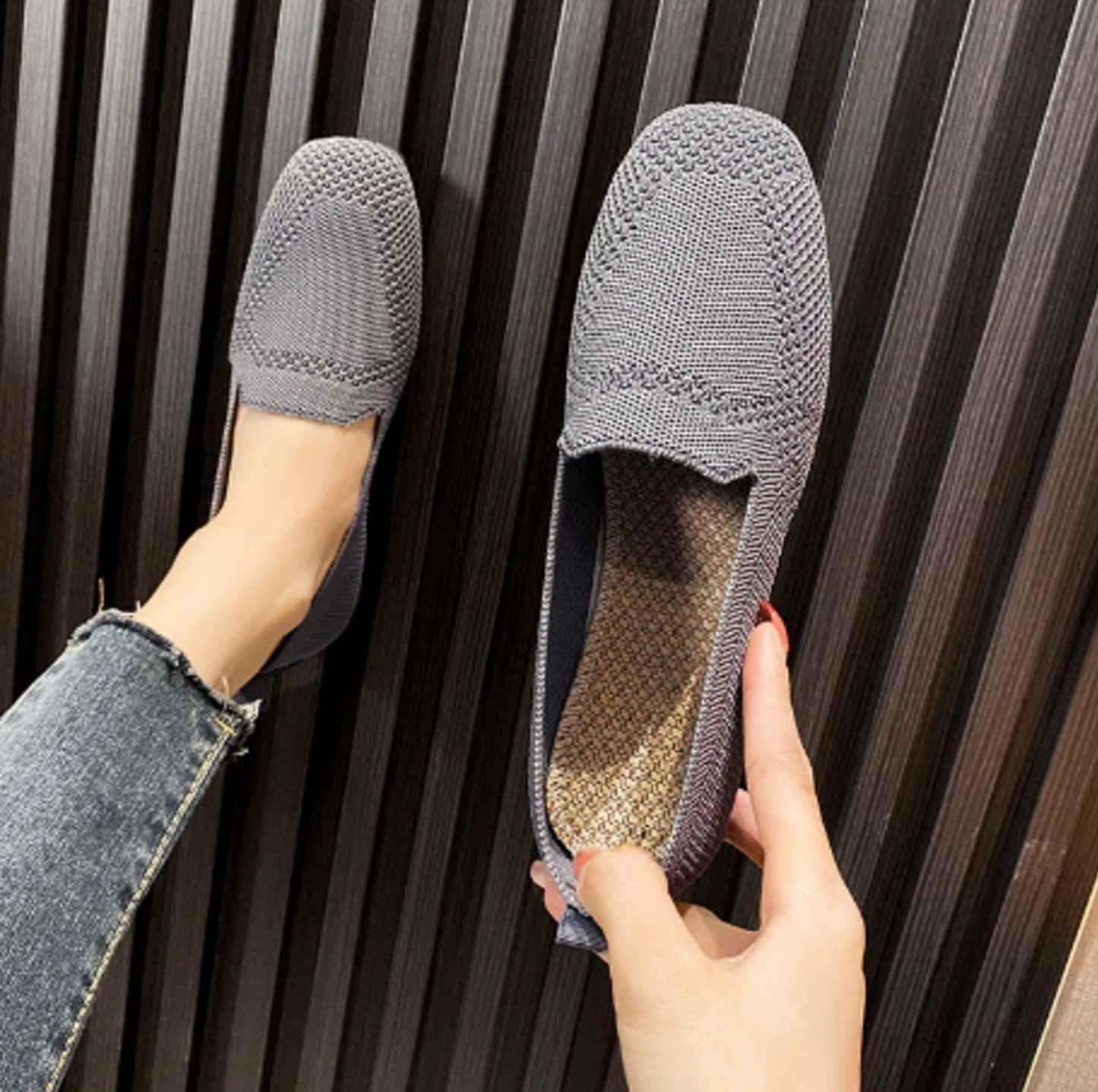 Gaia® | Comfortable Knitted Flat Shoes