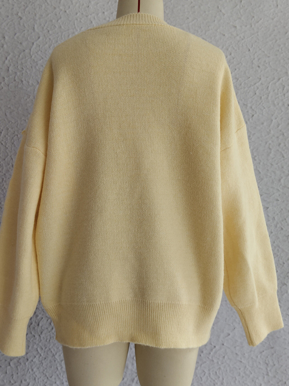 Sofia | Long-sleeved sweater with a floral crew neck