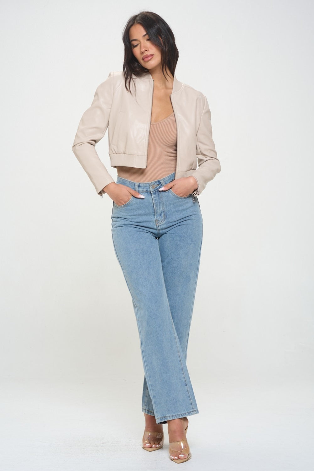 Anika | Short bomber jacket with zip