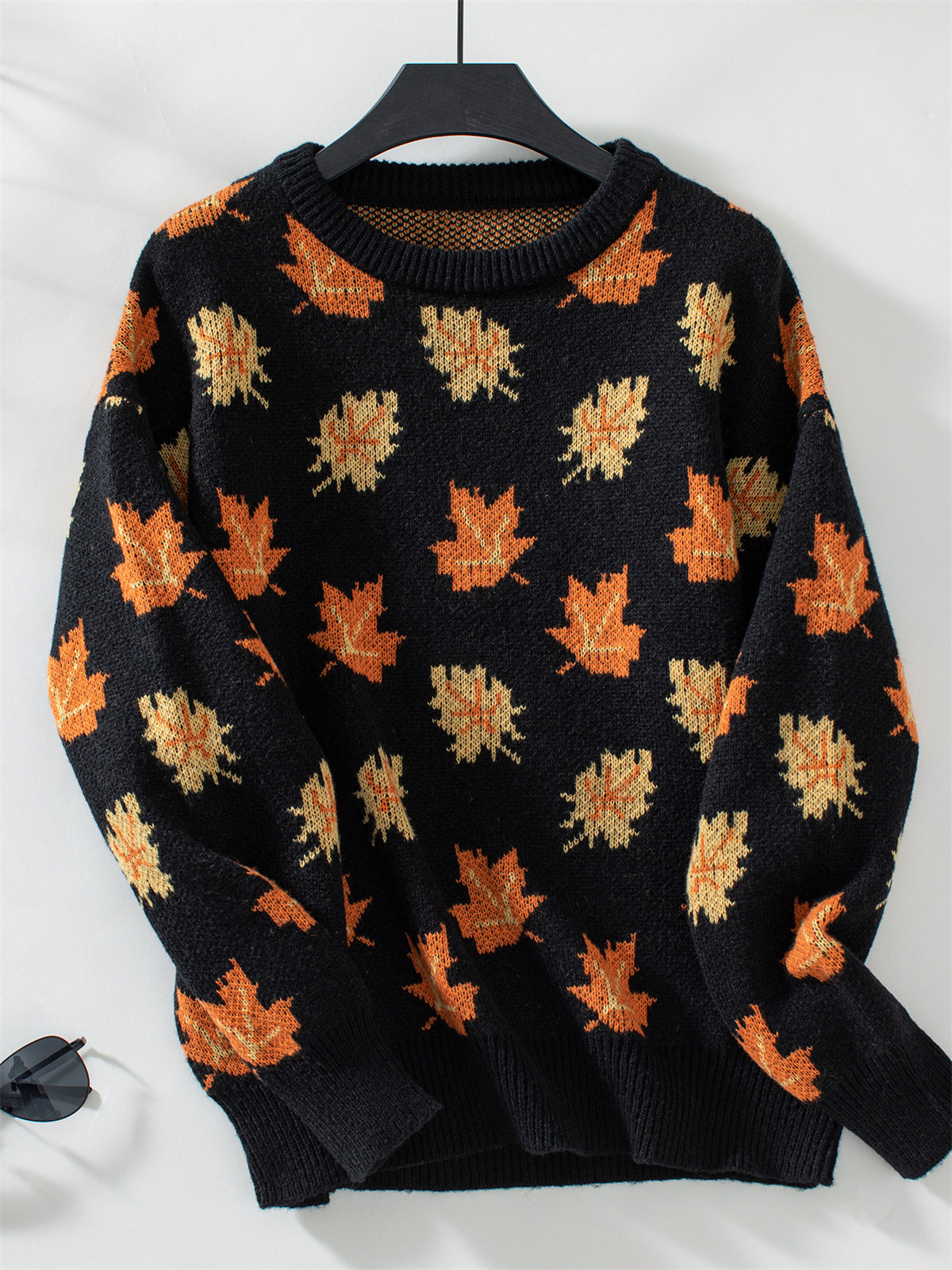 Guillermina | Women's sweater with autumn leaves