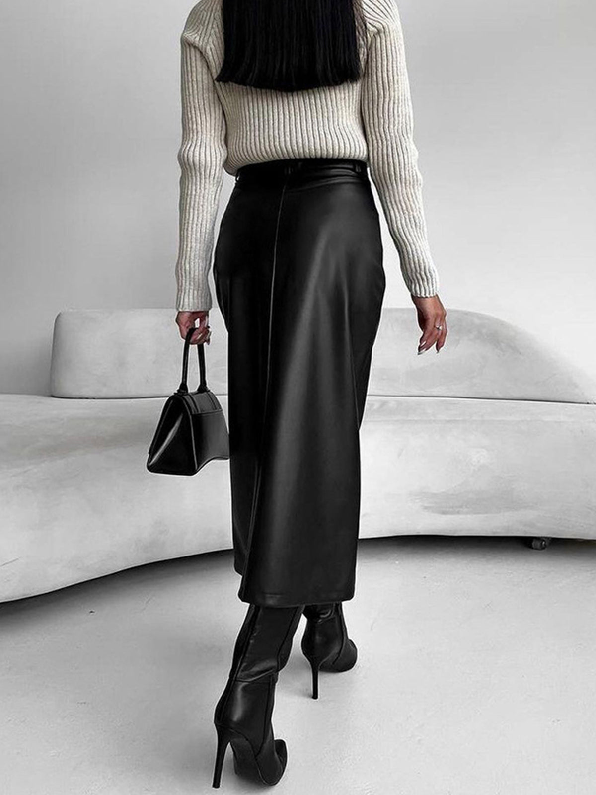 Kate | Women’s Spring Elegant Slit Midi Skirt