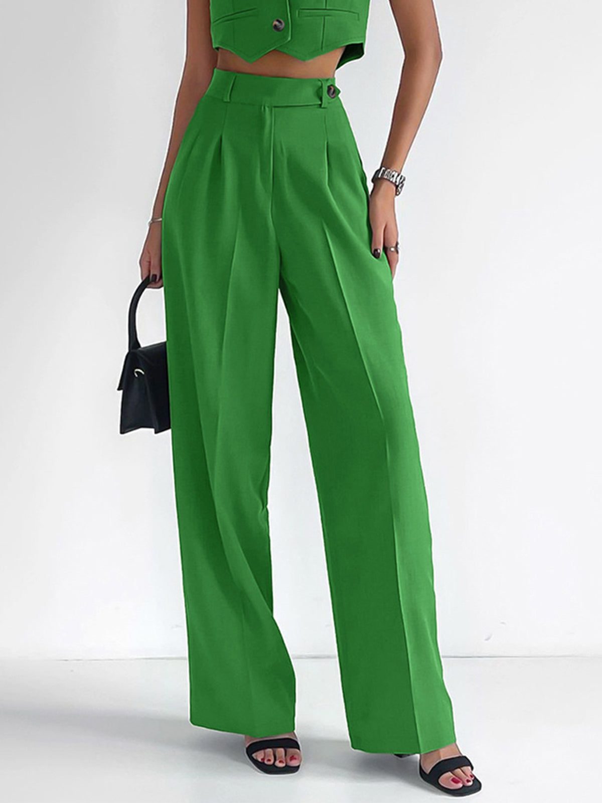 Sheila® | Elegant Vest And Trousers Set